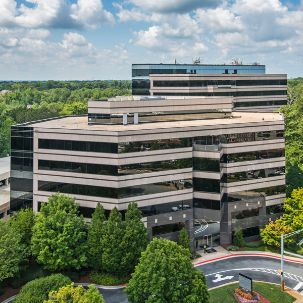 The entire Premier Plaza office building managed by Zeller Real Estate Group located in Atlanta, GA.