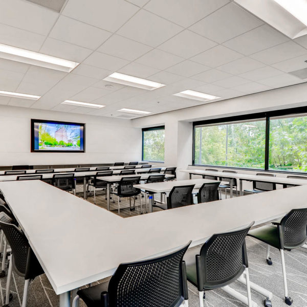 One of the conference rooms available at the Umpqua Bank Plaza office building in Portland.